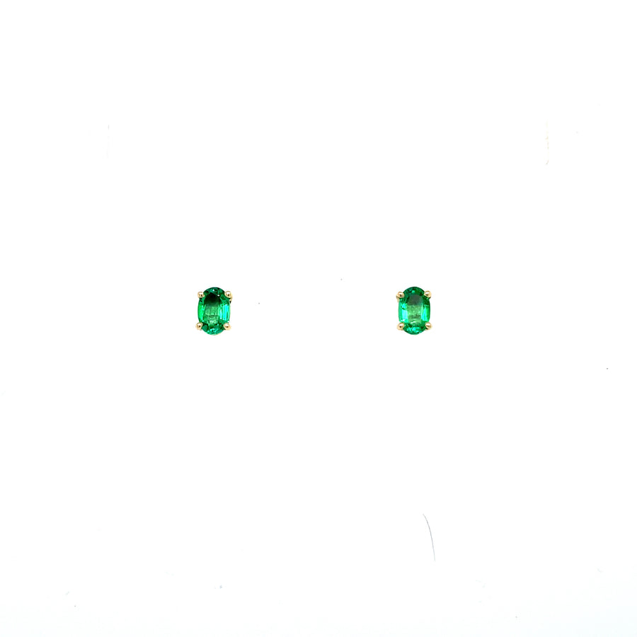 emerald studs