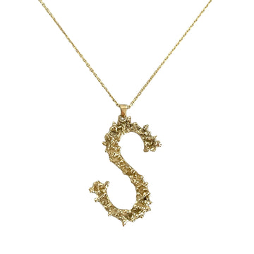 bold letter necklace