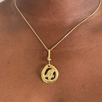 horus cut-out necklace